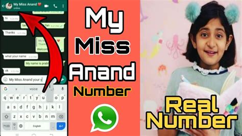 my miss anand whatsapp number